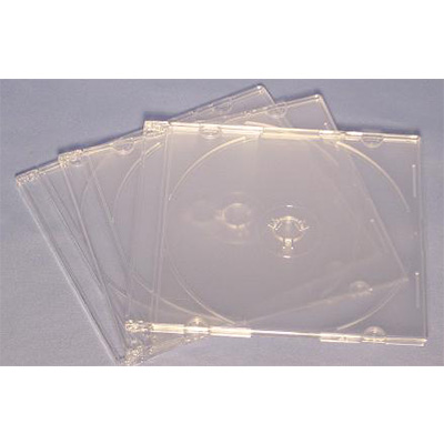 透明 スリムジュエルケース (スリムケース) DVD/CD/BD用 5.2mm シボクリア