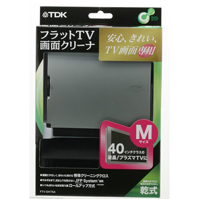 TDK FTV-DH7SA TV画面専用 画面クリーナー 乾式 Mサイズ シルバー色